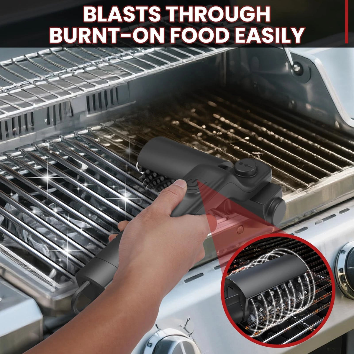 Electric BBQ Grill Brush - So reinigen Sie Ihren Grill am effektivsten | Kabellos und wiederaufladbar