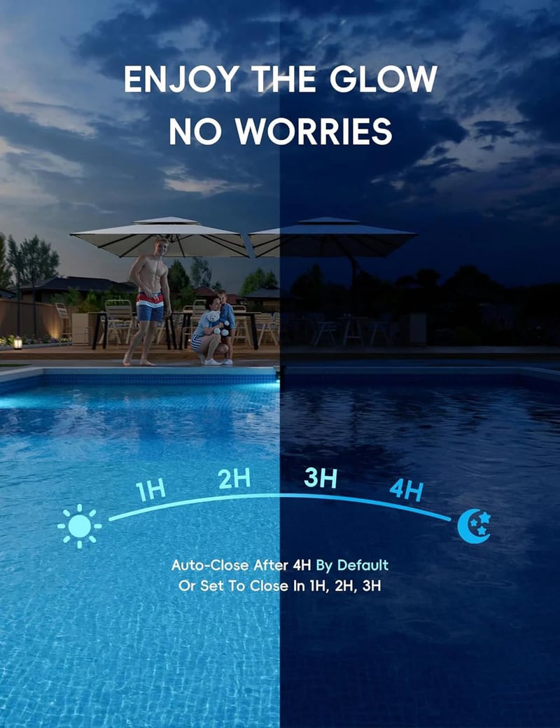 Pool Light - Solarbetriebene Pool-Stimmungsbeleuchtung