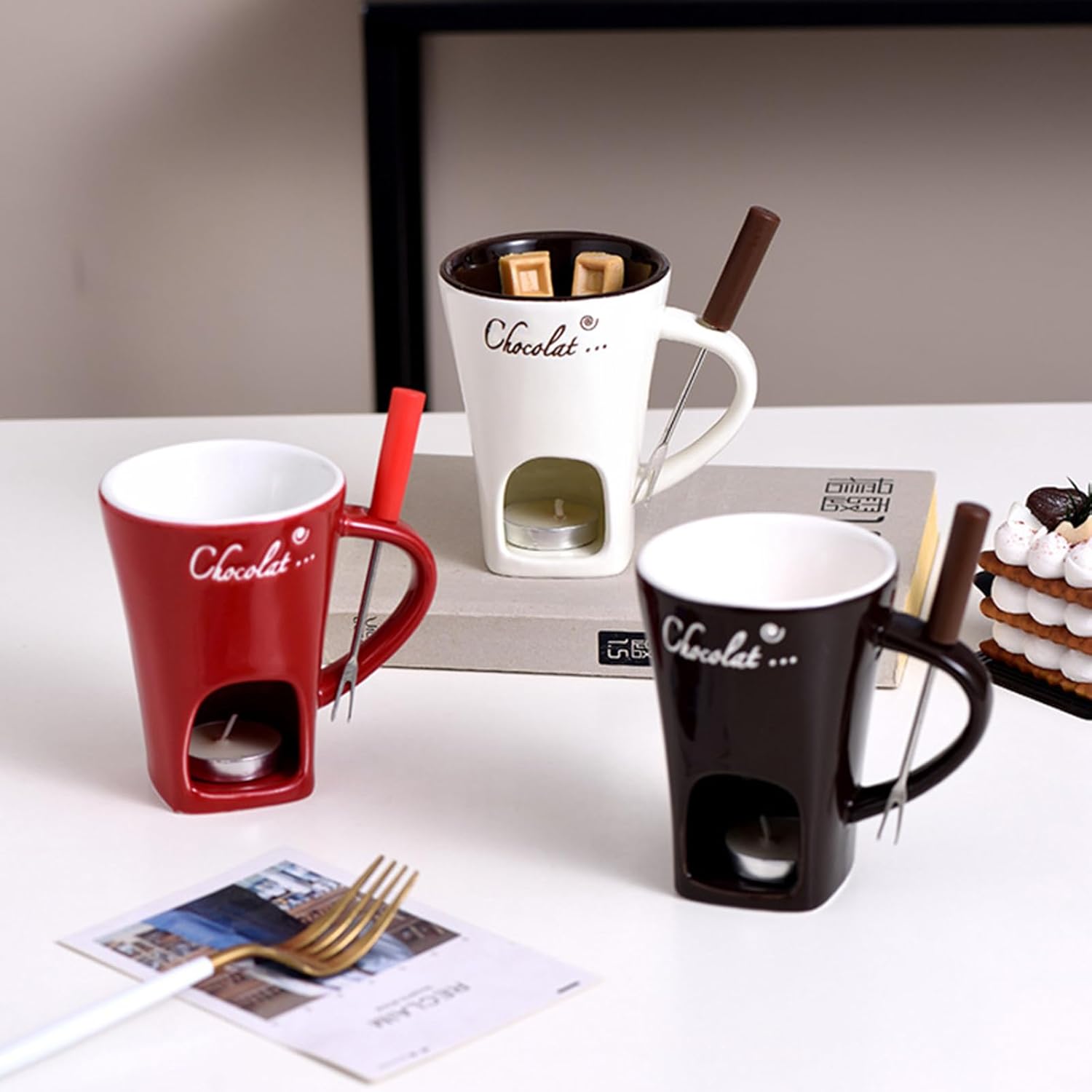 FondueCup - Keramik-Schmelzgerät — seidiger Genuss ohne Klumpen