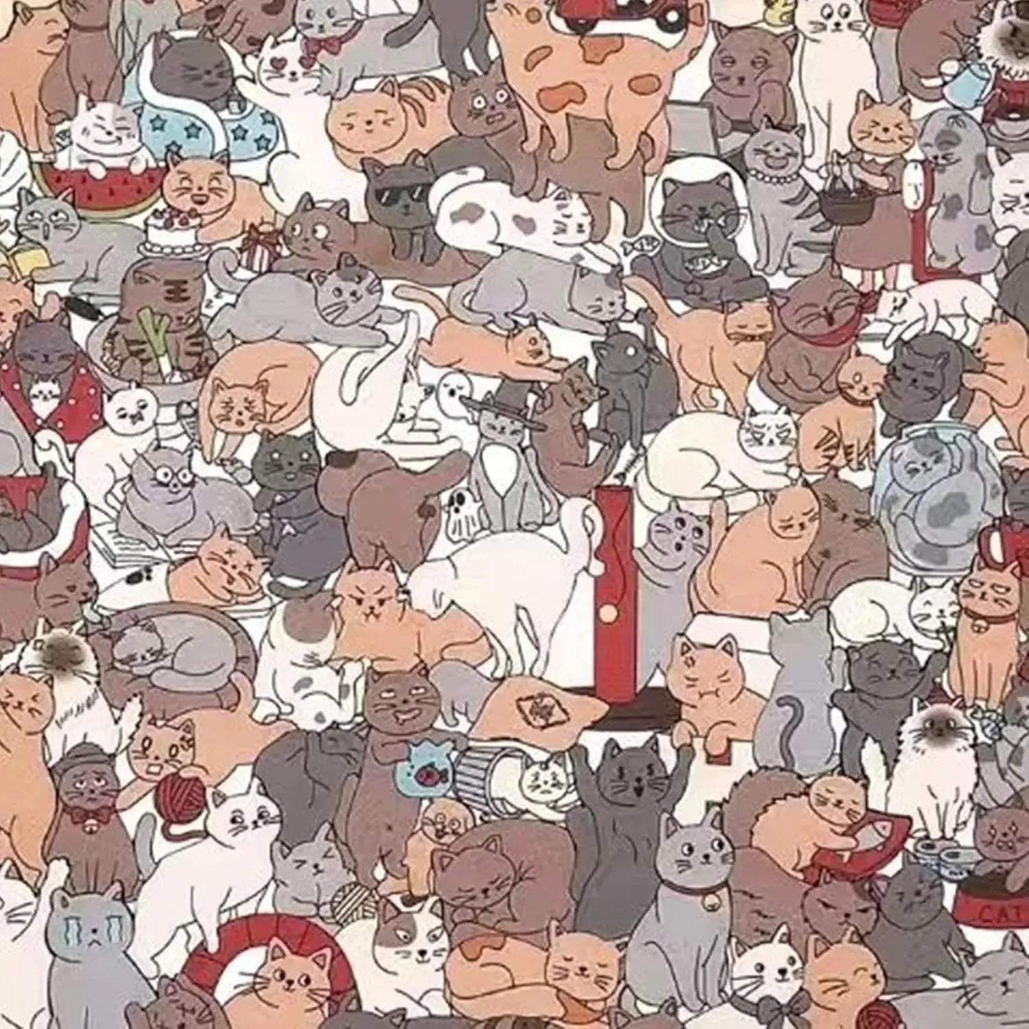 CatPuzzle - Holzpuzzle Katze 135 Teile — Kunst, Ruhe & Stil vereint in einem Set