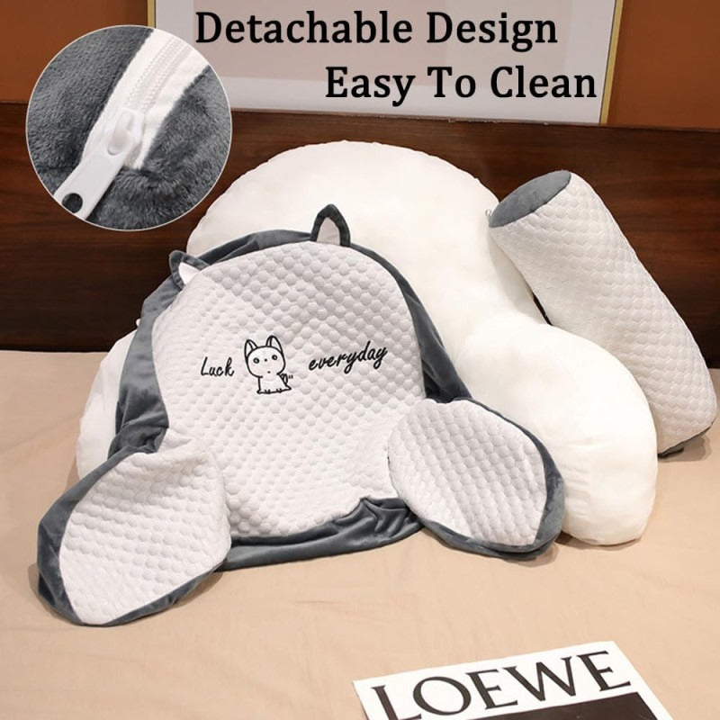 SupportHugger - Rückenstützkissen. Zackt Lendenkissen für Sofa & Bett