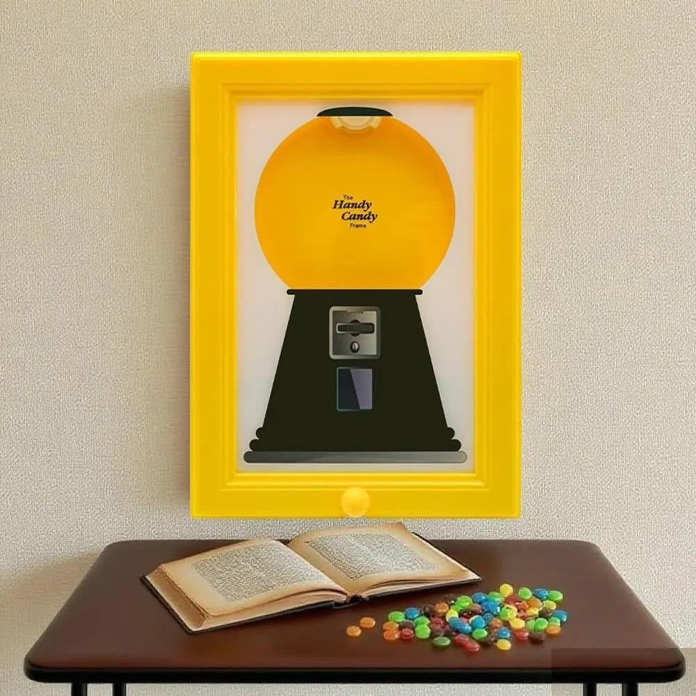 CandyFrame - Seltener Vintage-Rahmen Bonbonspender — Wandkunst mit süßer Überraschung