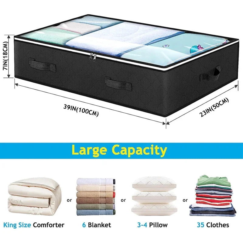 Bed Storage - Unterbett-Aufbewahrungstaschen – Platzsparend & Faltbar (2er-Set)
