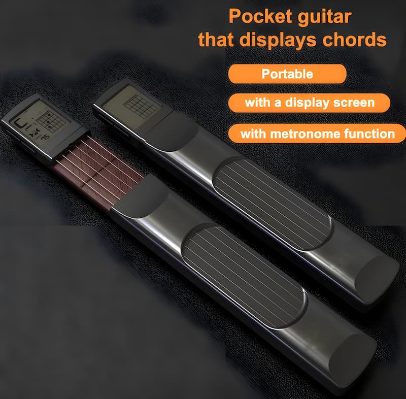 PocketGuitar - Tragbarer Gitarrenhals zum Üben für unterwegs