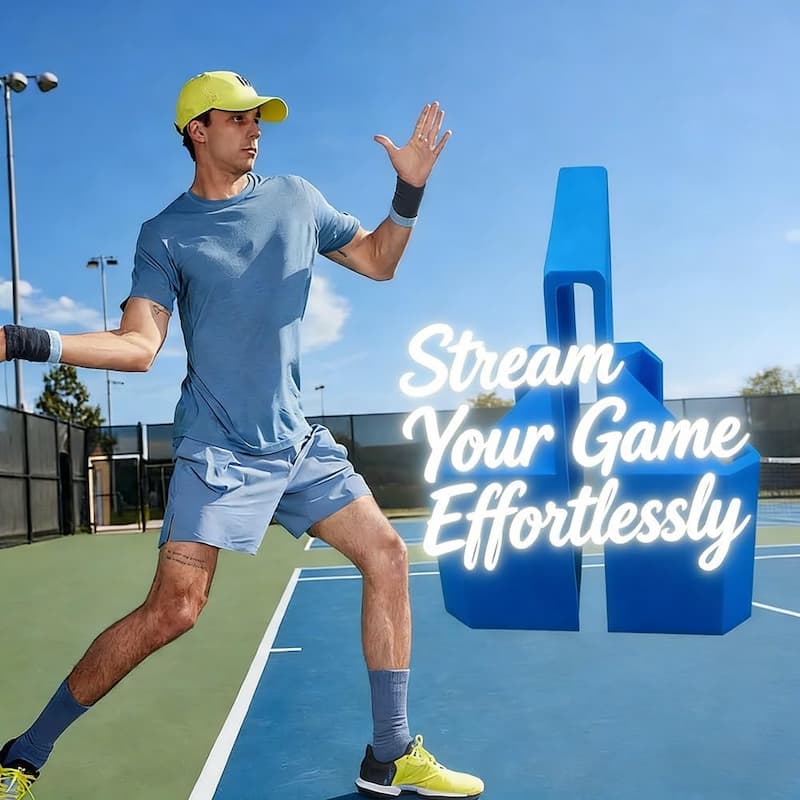 Kamerahalterung für Tennis, Padel und Pickleball