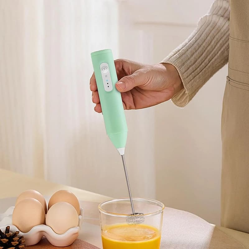 SuleniFrother - Elektrischer Milchaufschäumer Handgerät — Für Latte, Cappuccino & Kakao