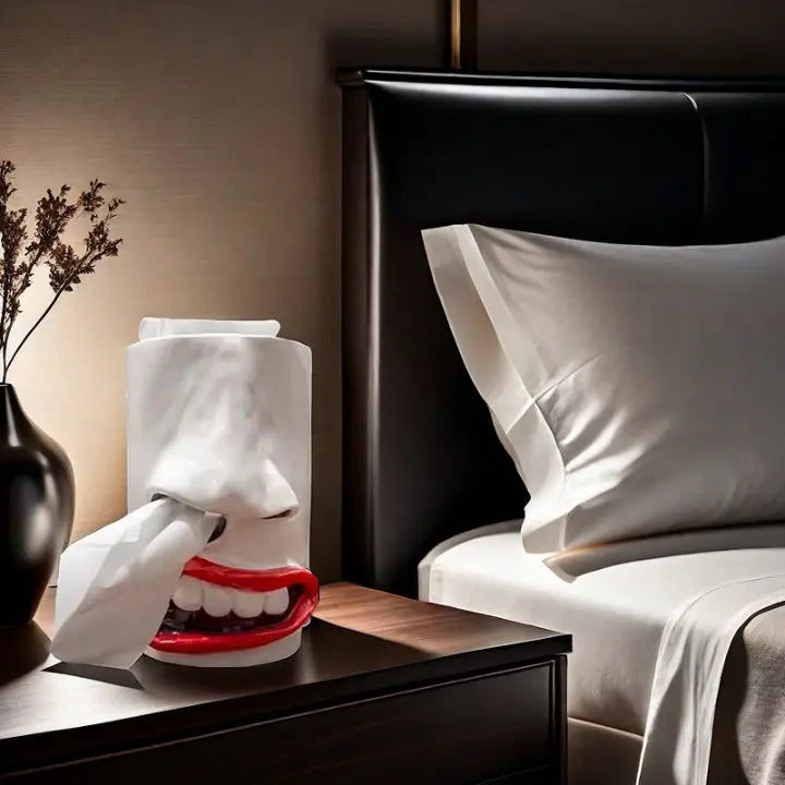 TissueNose - Lustiger Gesichts-Tuchspender