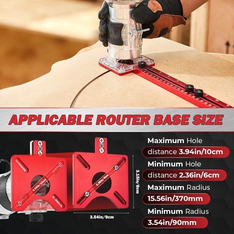 Router Guide - 3-in-1-Führungsschiene für Oberfräsen