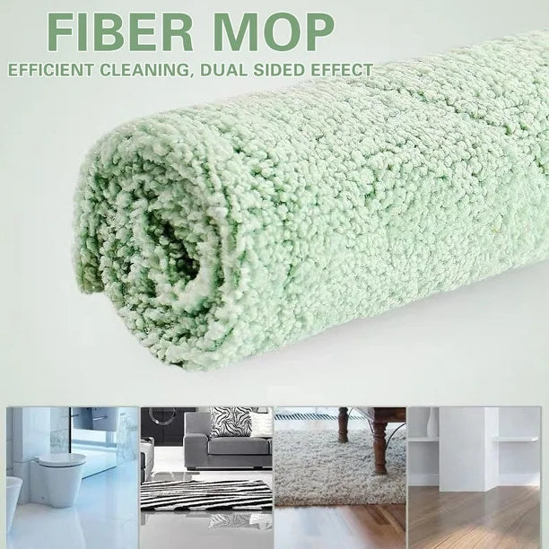 MicroFiberMop - Flachmopp für Mikrofasertücher - mühelose Bodenreinigung ohne Bücken
