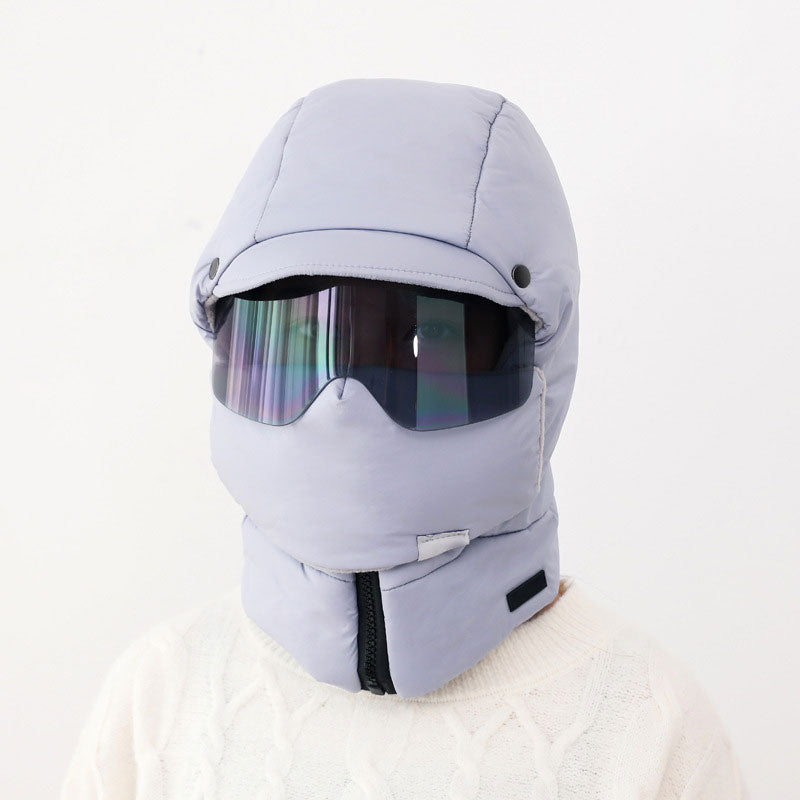 PuffMask - Winddichte Outdoor-Reitmaske mit Brille und vollständiger Abdeckung