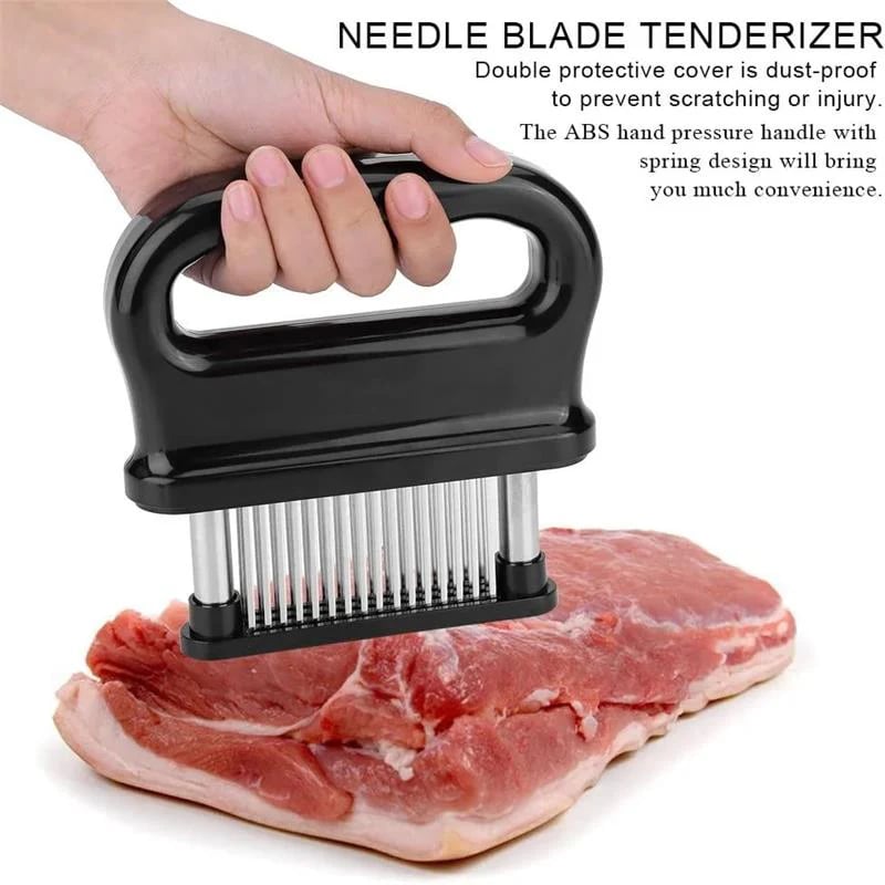 Meat Tenderizer - 48 Klingen aus Edelstahl – in Sekundenschnelle zart machen
