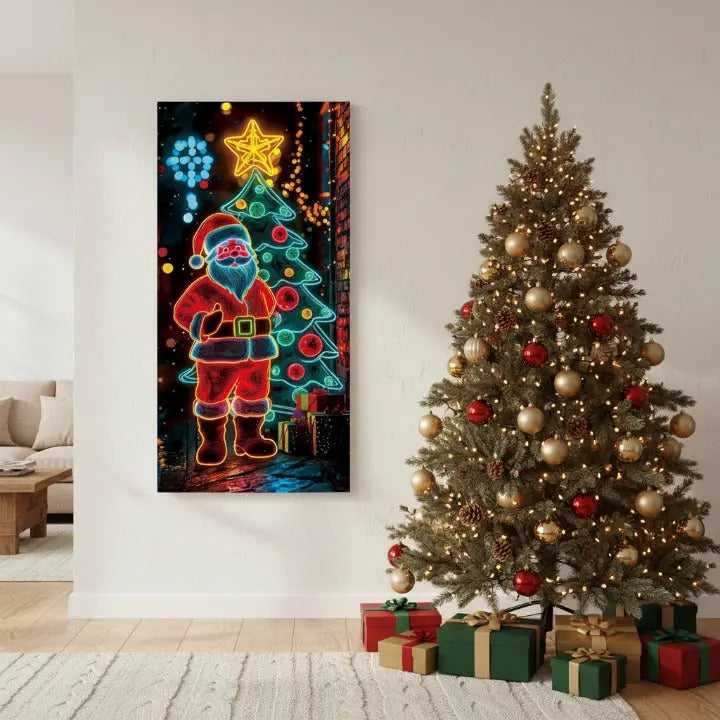 ChristmasBanner - Fluoreszierender Weihnachts-Türbanner