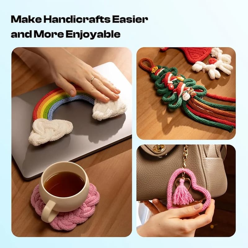 KnitCord - Schnellstrickmaschine für I-Cord — Schneller I-Cord-Macher mit perfekter Spannung