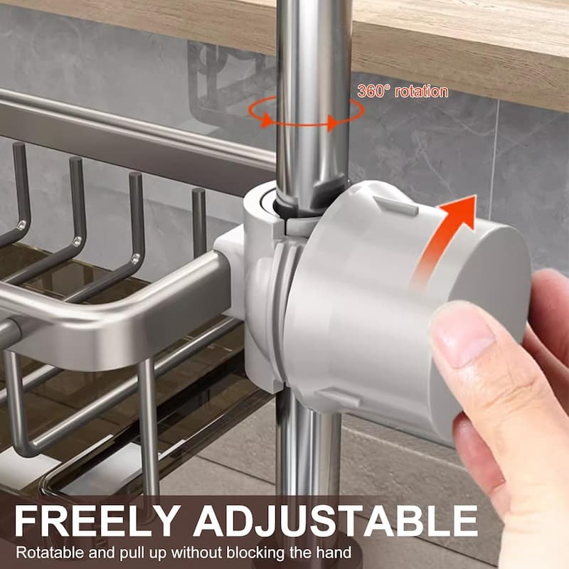 HoguRack - Aluminium-Spülbecken-Organizer - Halten Sie Ihren Raum sauber