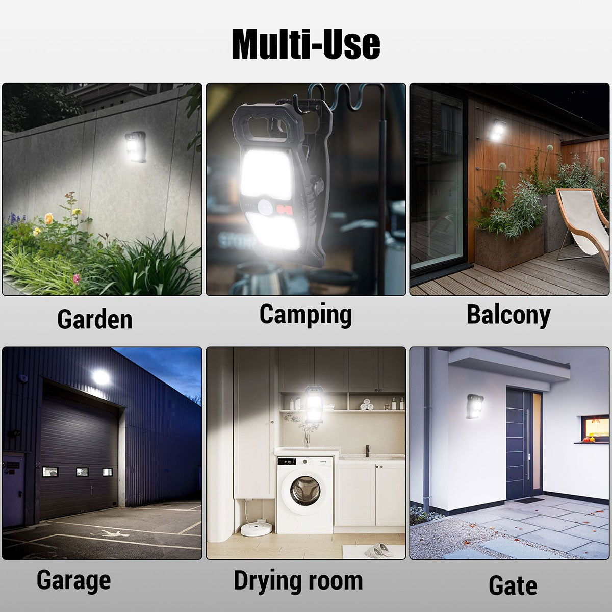 SolarClampLamp - Outdoor Clip-On Solarbewegungsmelder Lichter Wasserdicht