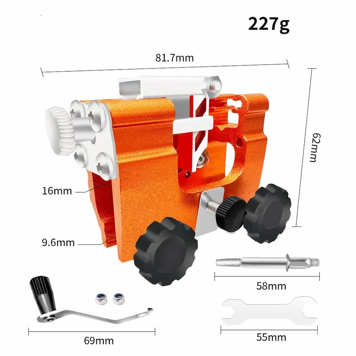 Tragbarer Kettensägen-Schärfer