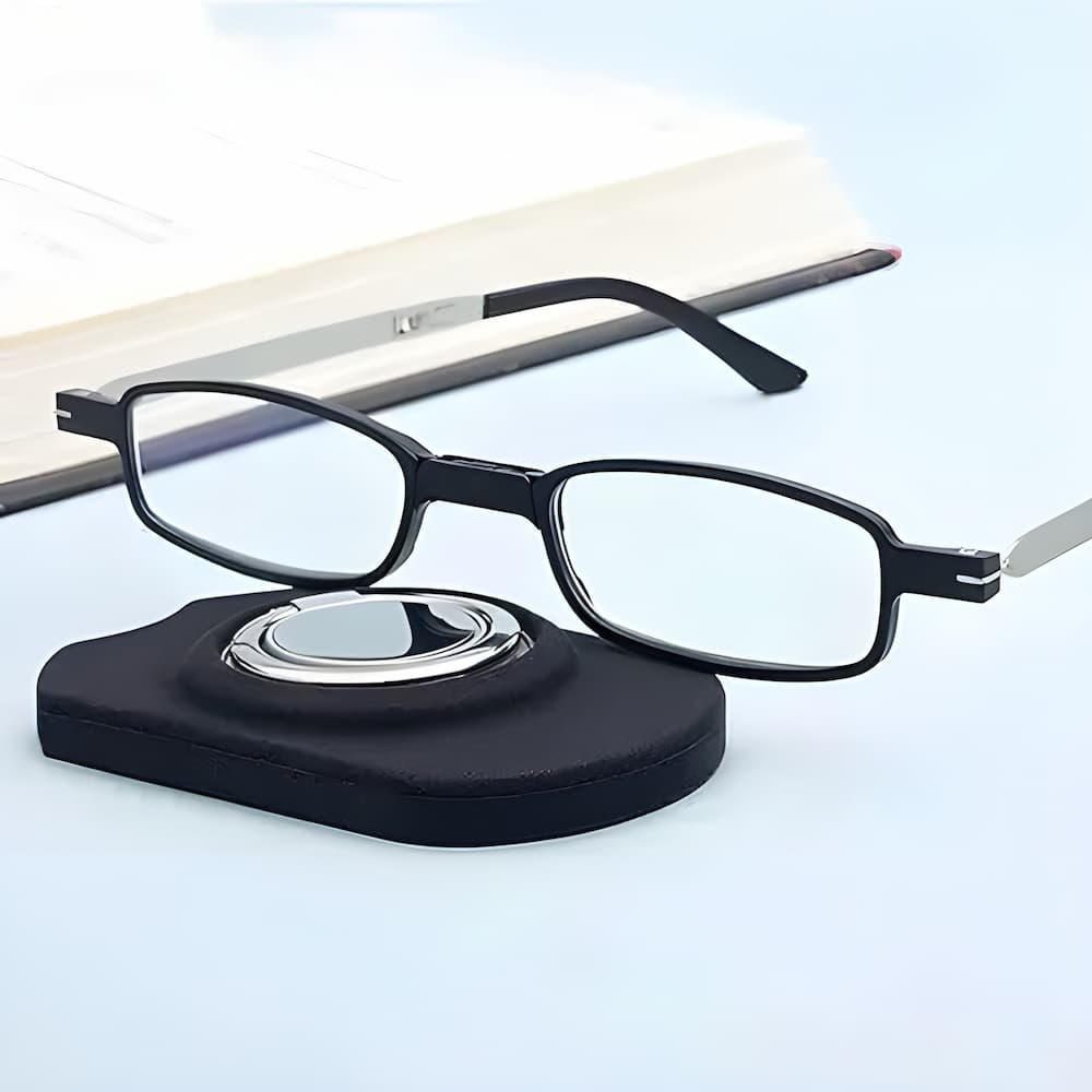 FoldGlasses - Randlose Gleitsicht-Lesebrille mit Blaulichtfilter und Titanfassung