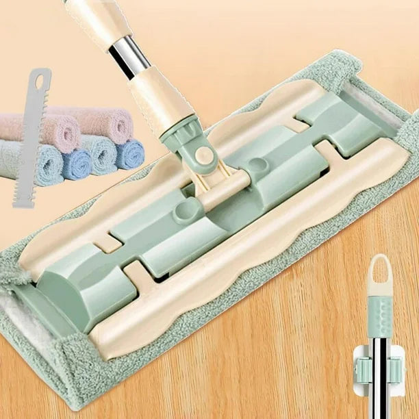MicroFiberMop - Flachmopp für Mikrofasertücher - mühelose Bodenreinigung ohne Bücken