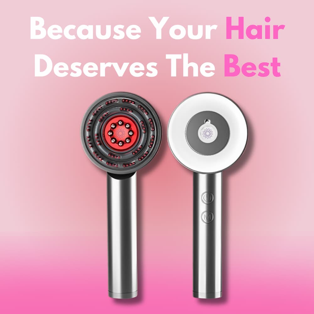 Vanura - Rotlichtbürste mit Tiefenstimulation der Kopfhaut