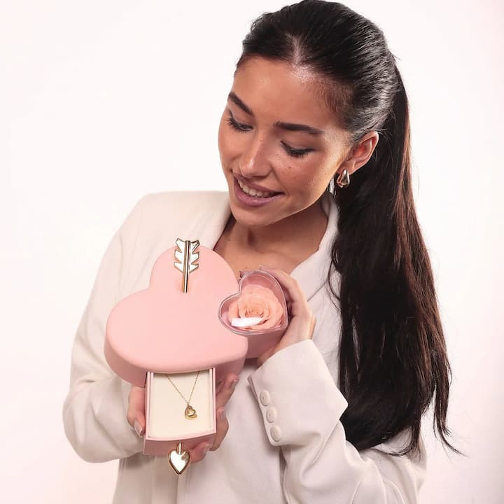 HeartBox - Herz-Schmuckbox — Mit Geheimfach für Verlobungs- oder Ehering