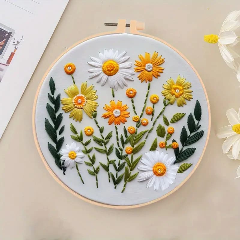 Emonia - Stickerei-Starterset mit Stickrahmen