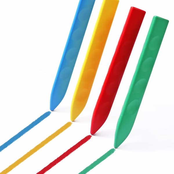 Rainbow Colors - Wasserfeste Bio-Wachsmalkreiden (48 Farben)