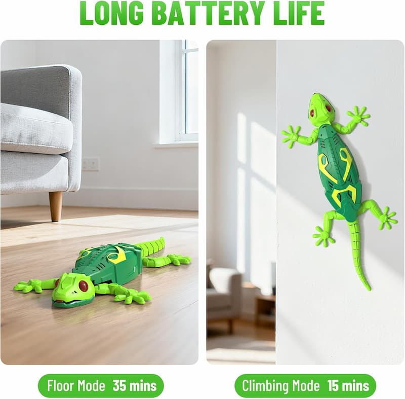 MagicLizard - Elektrisches Eidechsen-Spielzeug mit leuchtenden LED-Augen