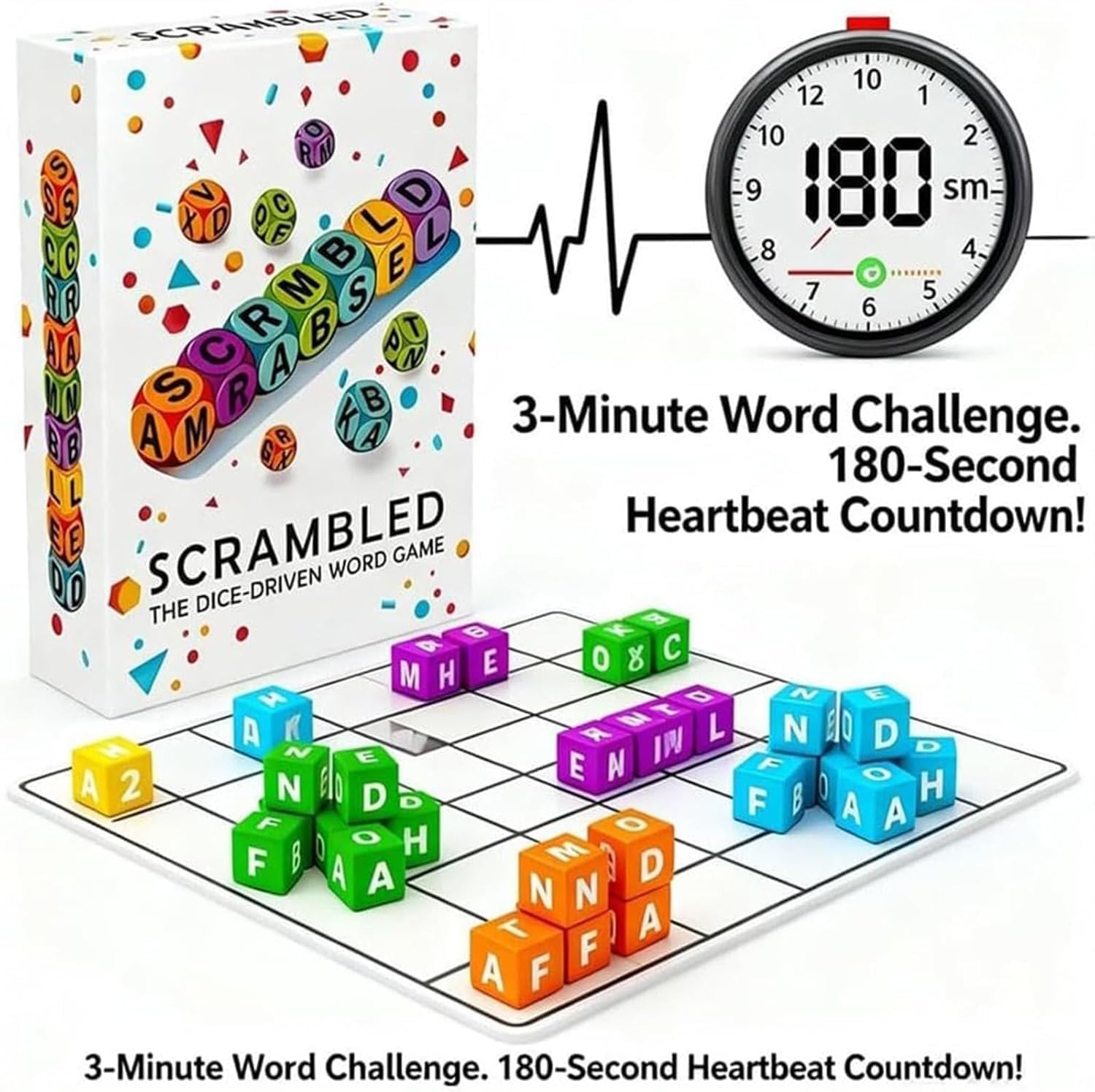 DiceLetter - Würfel-Wortspiel – Gehirntrainingsspiel
