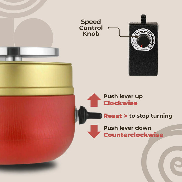 Potera - Tragbare Mini-Töpfermaschine (GRATIS 8 Bildhauerwerkzeuge)