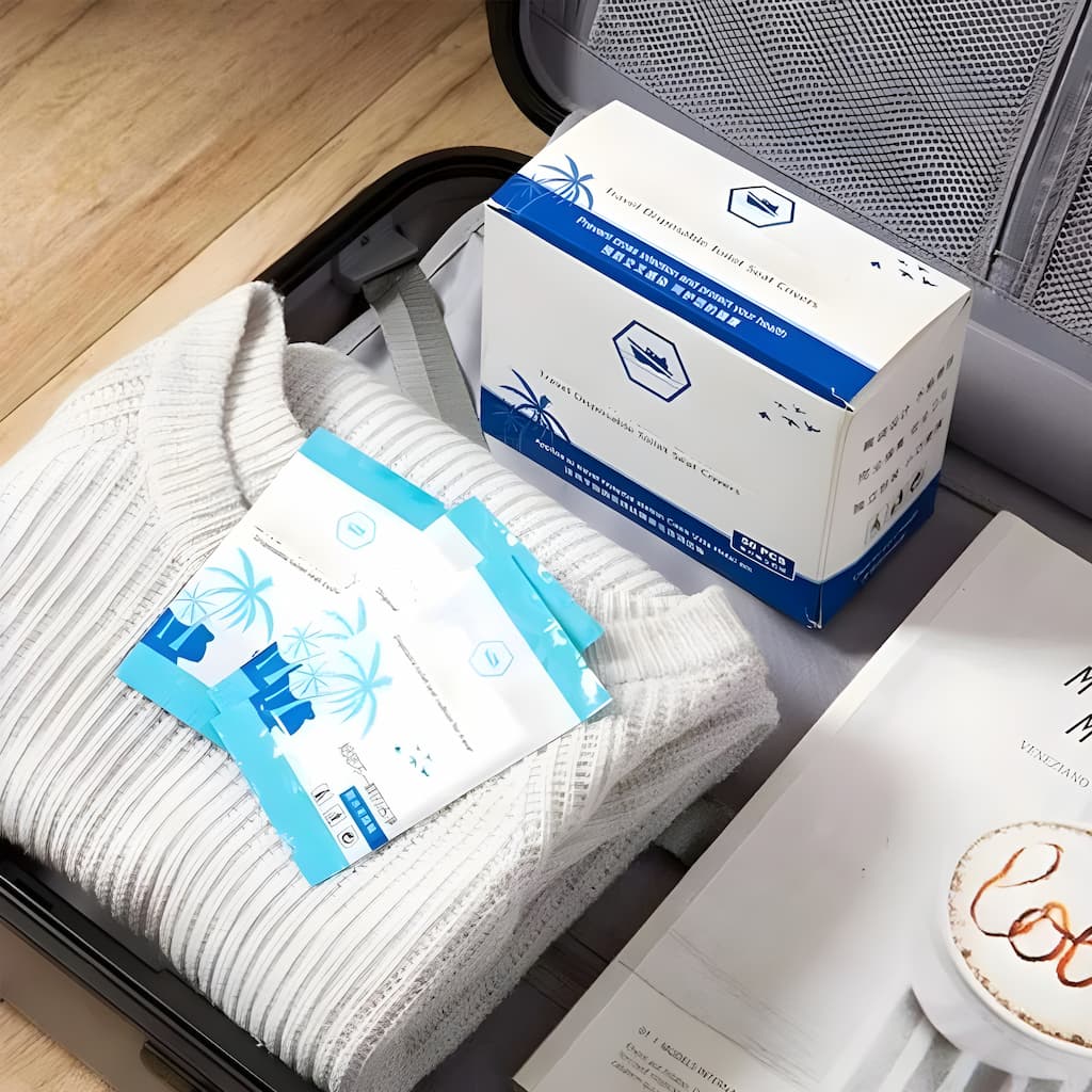 HygeneCover - Persönlicher Toilettensitzbezug für unterwegs [50 Stück)