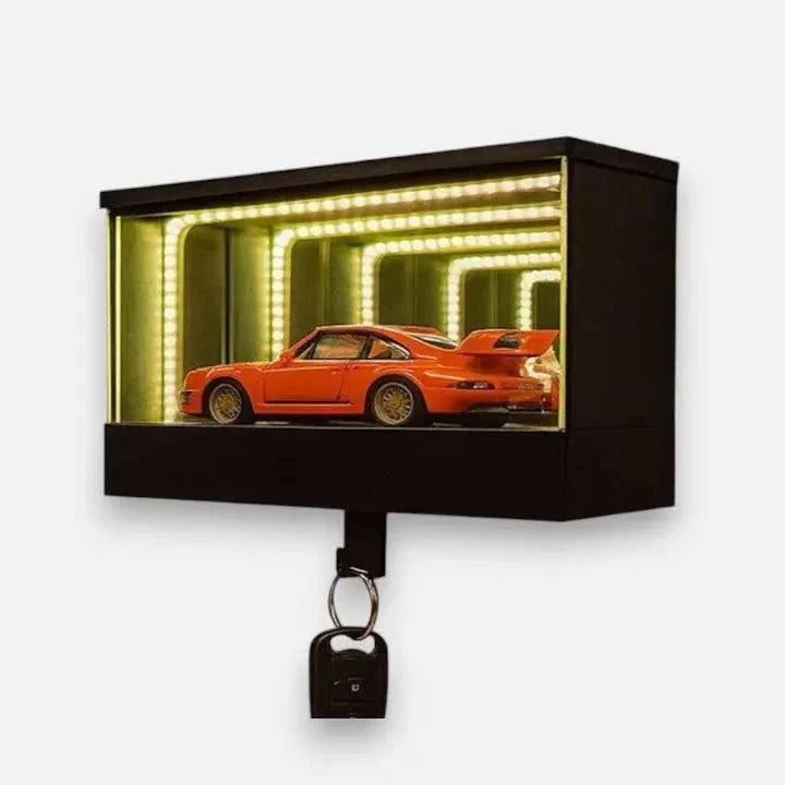InfinityGarage - Schlüsselhalter mit LED-Spiegeleffekt