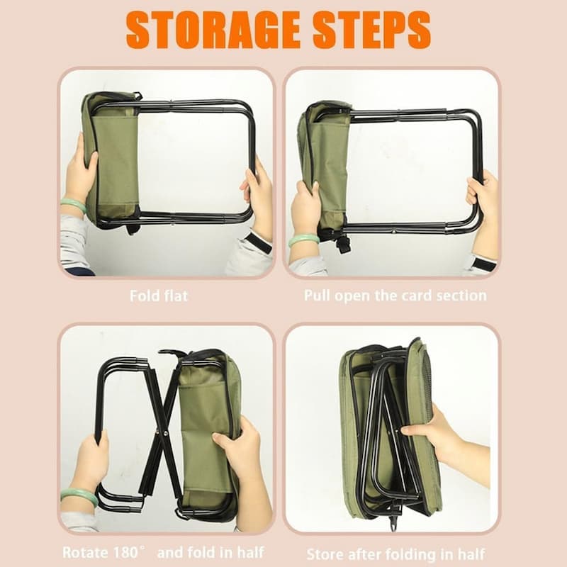 PortaSeat - Klappbarer Sitzhocker – Stabil, leicht und wasserdicht für unterwegs