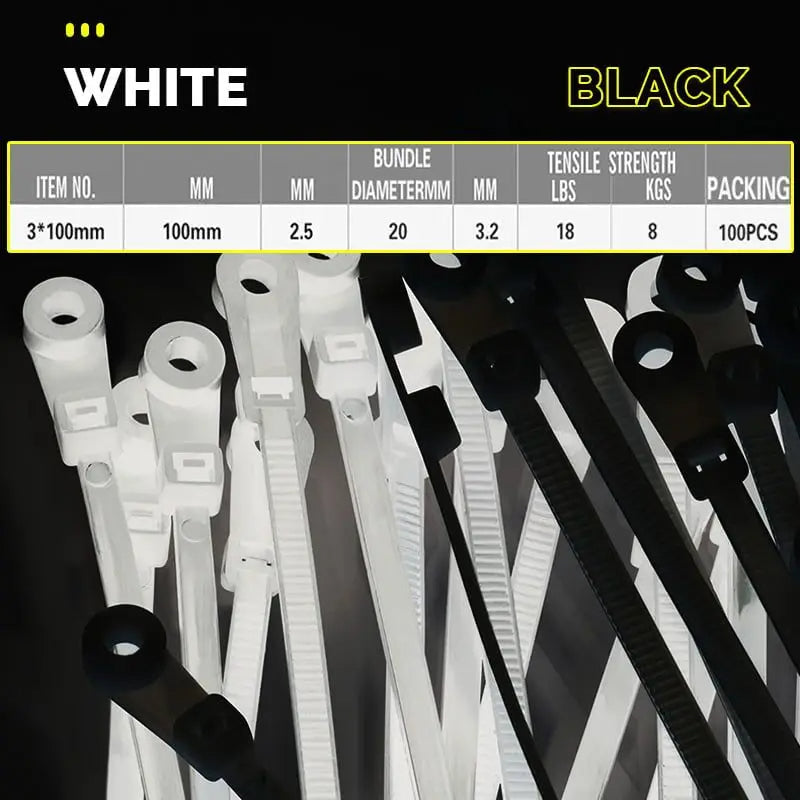 Screwtie - Kabelbinder Mit Schraublöchern Cable Tie With Screw Holes