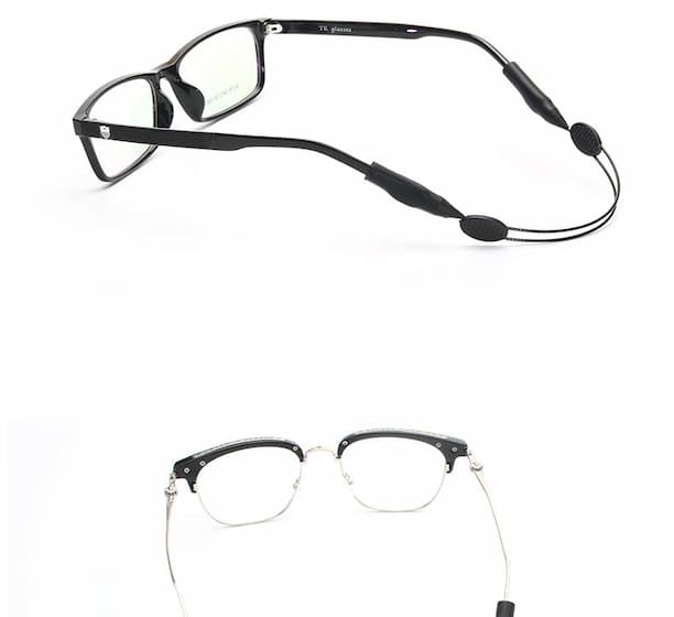 TieGlasses - Verstellbares Silikon-Brillenband – Rutschfest & Hautfreundlich