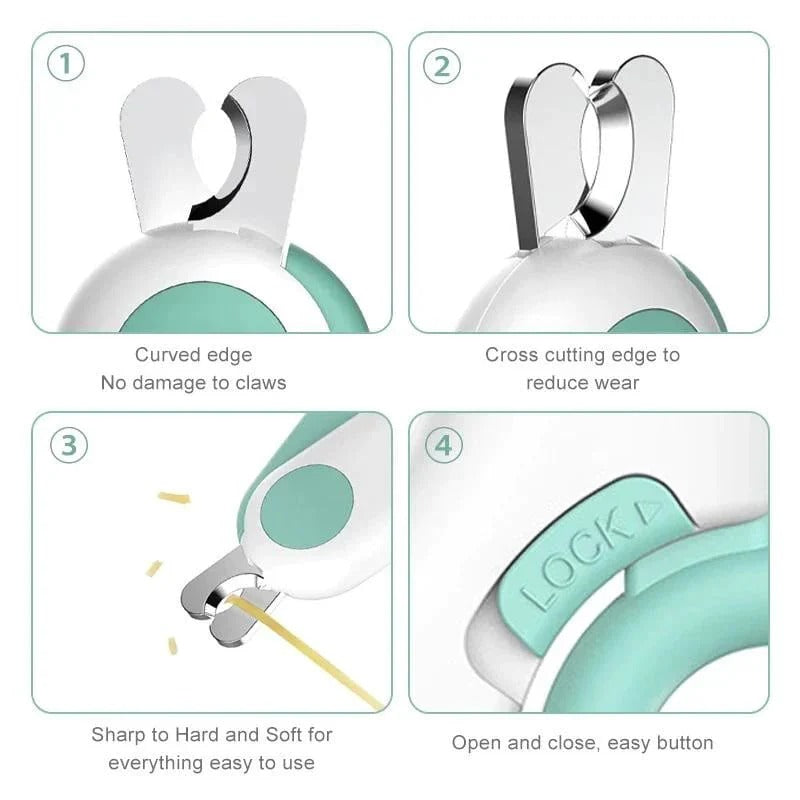 Katzen-Nagelknipser mit LED für präzises Schneiden