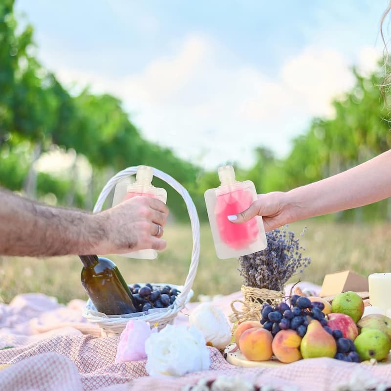 TravelPouche - 5-teiliges Reise-Set für Lotionen – Leicht & Auslaufsicher