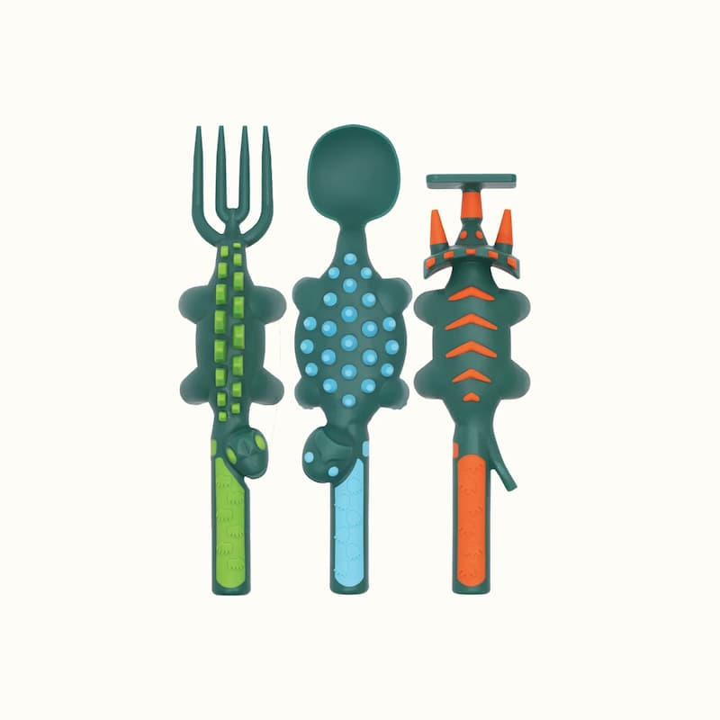 DinoPlate - Dinosaurier Geschirr Kinder — Fördert eigenständiges Essenlernen