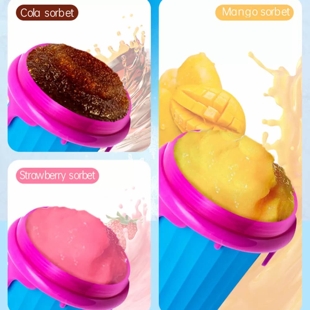 SlushyCup - Slushy-Becher zum Quetschen – Für Eisgetränke in Minuten