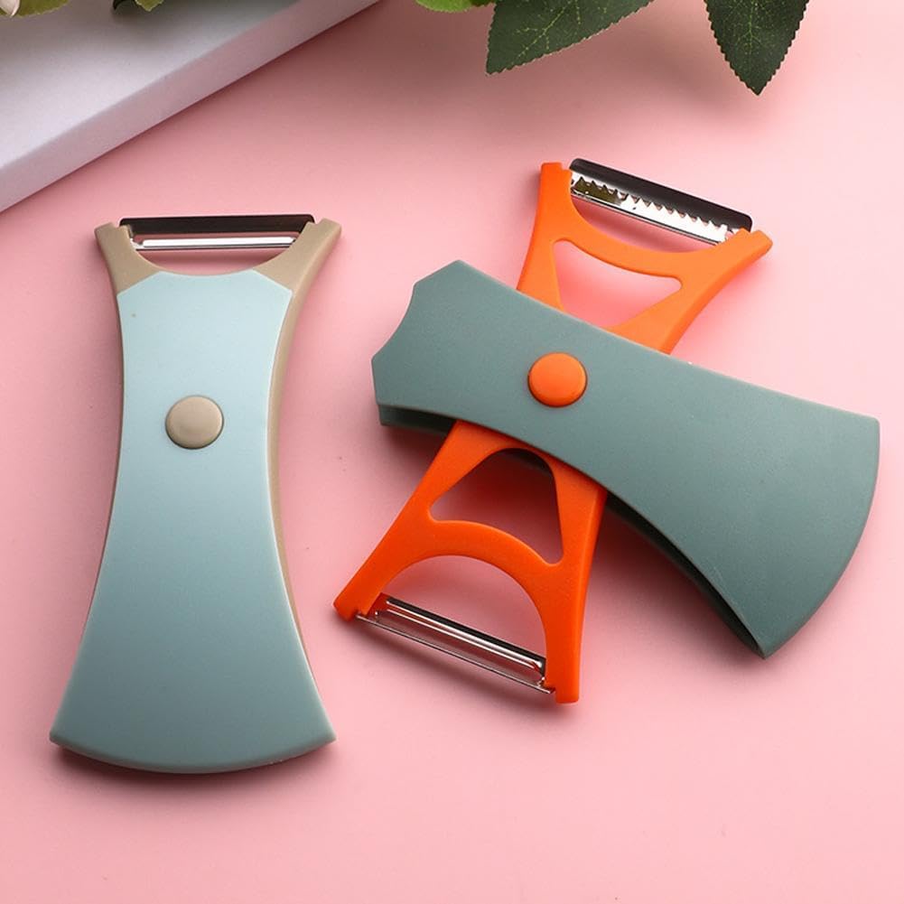 TwinPeel - Multifunktionaler Obst- und Gemüseschäler mit Reibe