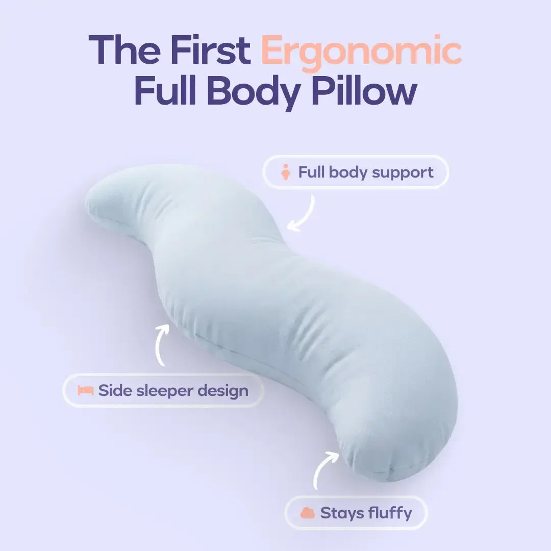 Body Hugger Pillow - Ergonomisches Ganzkörperkissen | Kühlende Stütze für Seitenschläfer