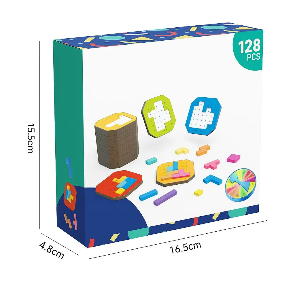 BlockPuzzle - Kinder-Puzzlespiel – Fördert Kreativität, Logik & Konzentration