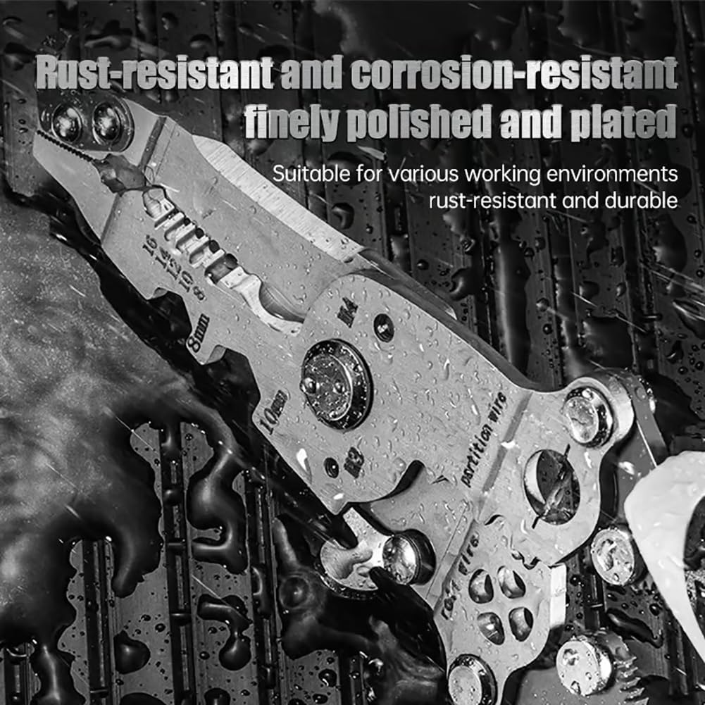 ElectroPlier - Faltbarer 8-in-1 Drahtabisolierer für Elektroarbeiten