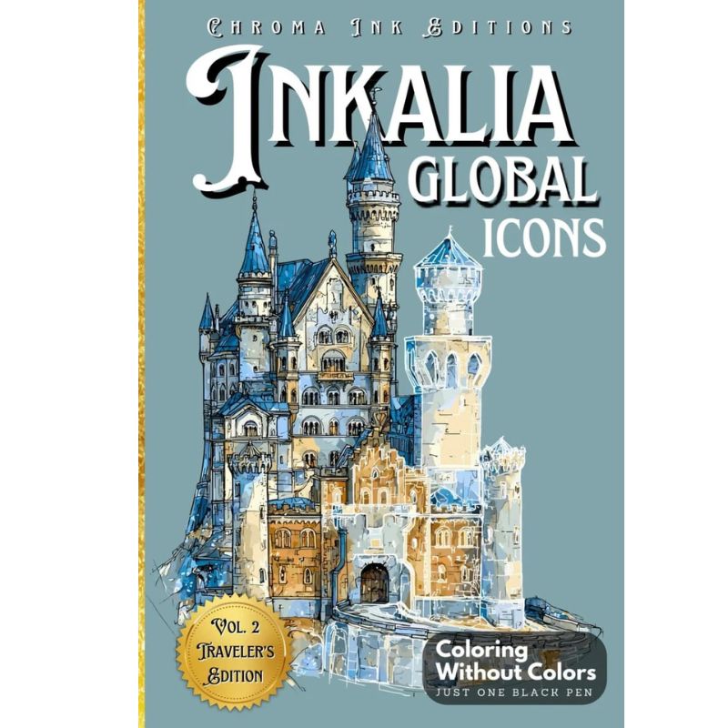 TraceDrawings - Entspannendes Malbuch mit Tintenfarben