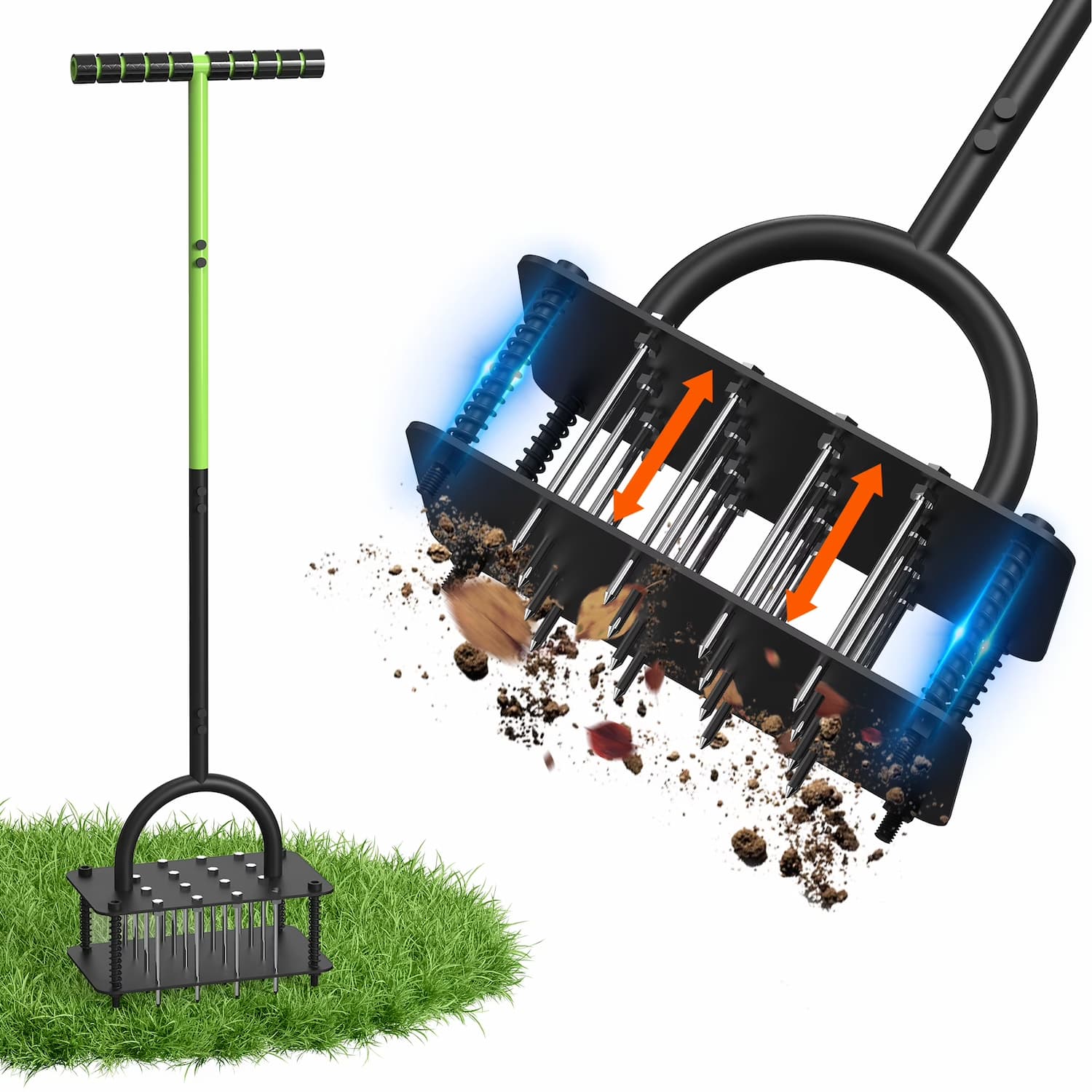 Lawn Aerator - Automatischer, selbstreinigender Rasenbelüfter