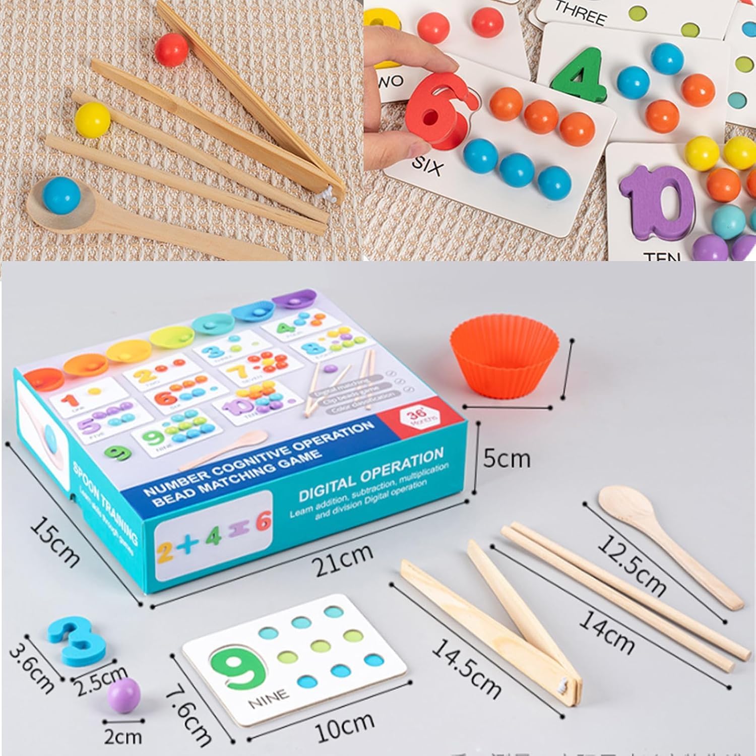 PlayMath - Montessori Mathe-Set — Spielerisch Mathe-Selbstvertrauen stärken