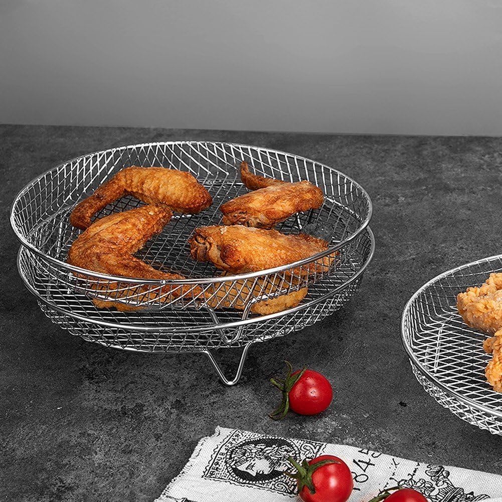 AirTray - Stapelbare Körbe für Heißluftfritteusen