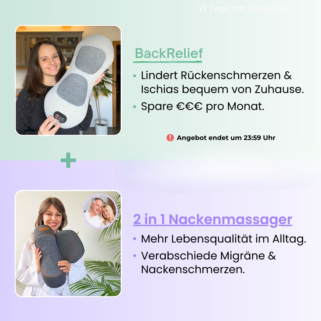 BackRelief - 3 in 1 Therapiekissen