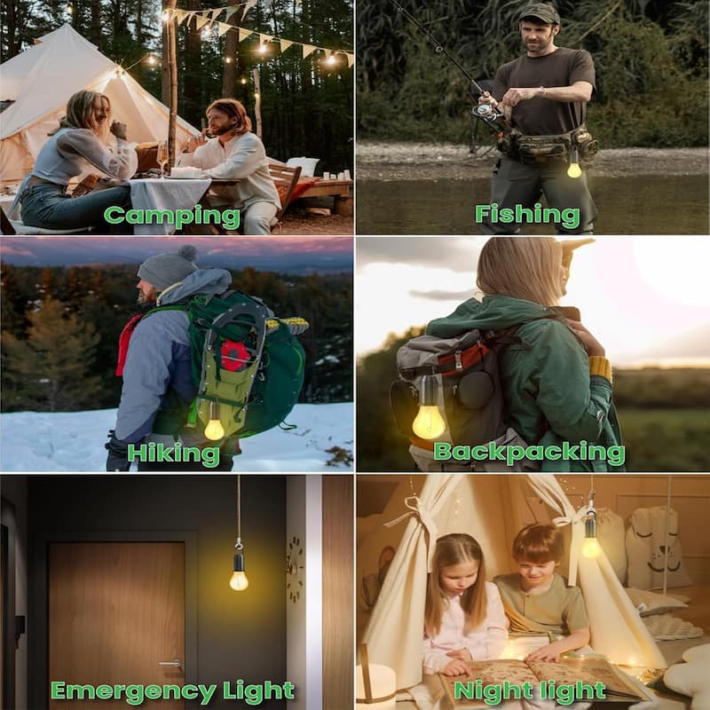 ClipBulb - Retro Campinglicht — Perfekte Atmosphäre für Zelt & Angelplatz