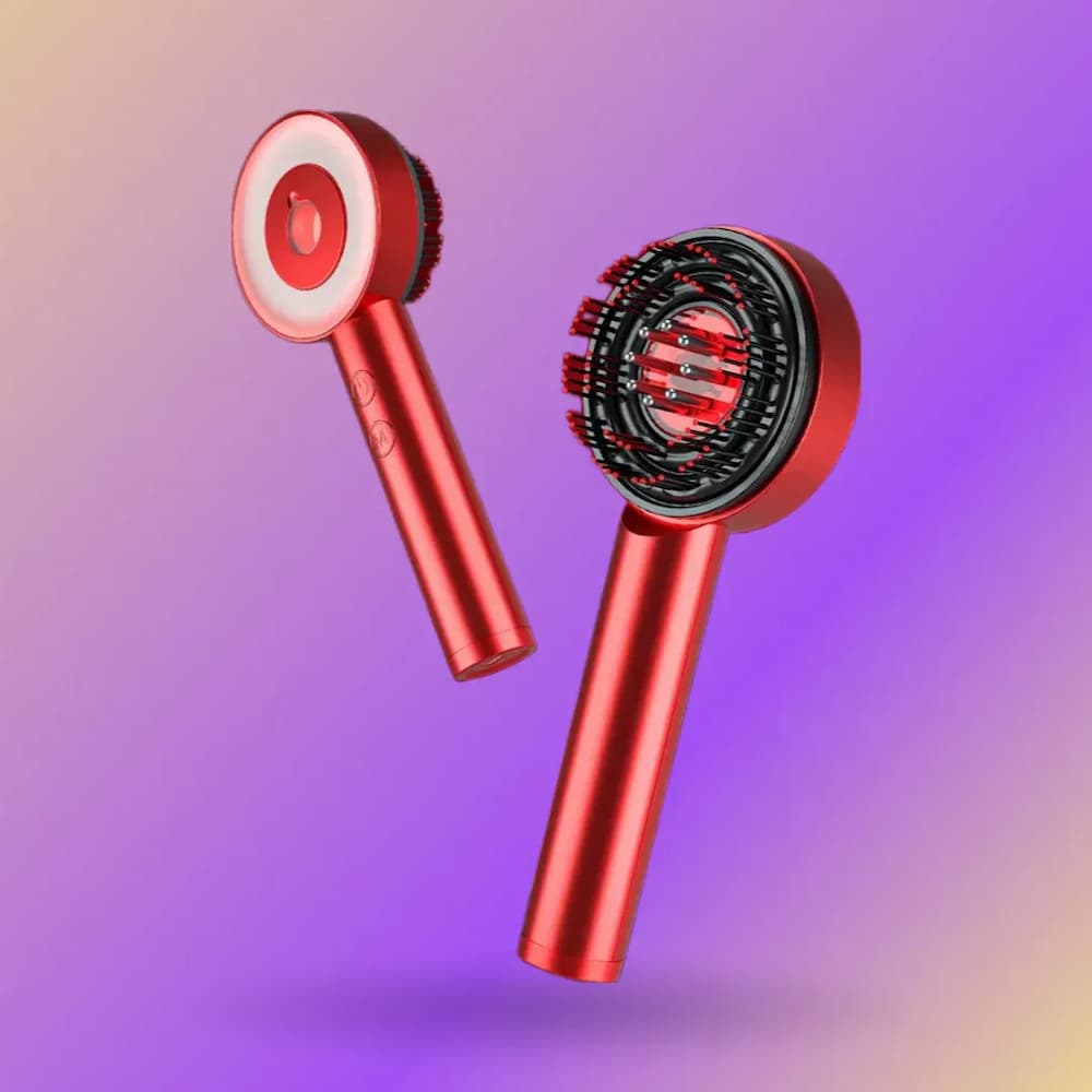 Vanura - Rotlichtbürste mit Tiefenstimulation der Kopfhaut