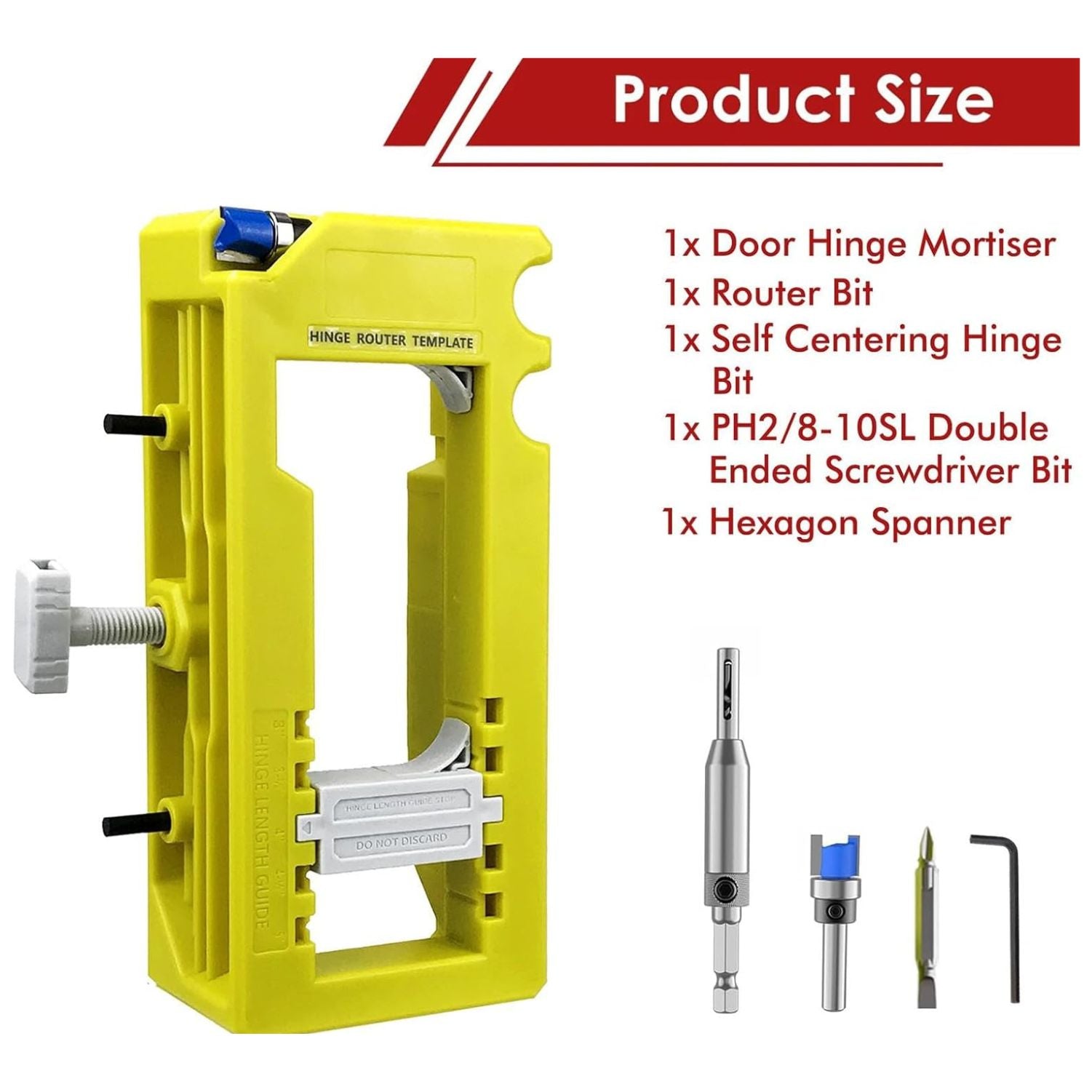 HingeJig - Türband Schablone Fräsen — Einfache Installation runder & eckiger Scharniere